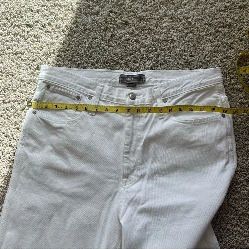 NWT J. Crew Point Sur White Denim Jeans Women’s Size 32 Shoreditch Strai…